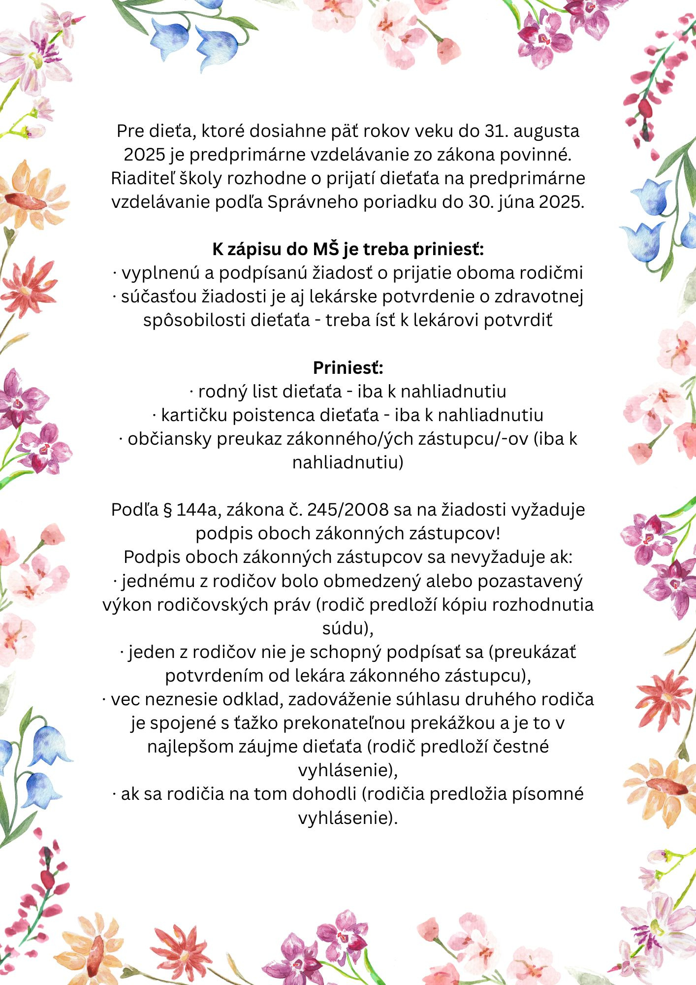 Zápis do MS info