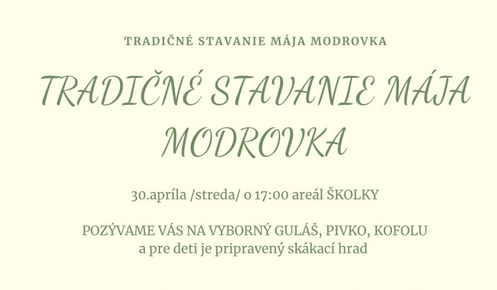 Fotka - TRADIČNÉ STAVANIE MÁJA